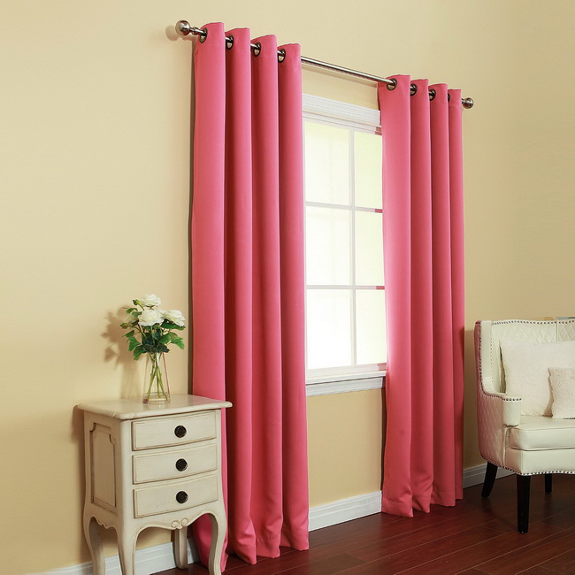 Rèm cửa sổ - Rèm - Cửa sổ đẹp - Rèm cửa màu hồng - Rèm vải màu hồng